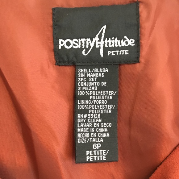 Faux Suede Orange Sleeveless Top - Picture 3 of 7